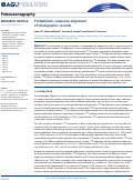 Cover page: Probabilistic sequence alignment of stratigraphic records