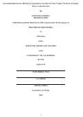 Cover page: Environmental Science Identity &amp; Learning Ecosystems for City Youth: The Role of People, Places, and Activities