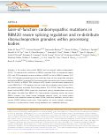 Cover page: Gain-of-function cardiomyopathic mutations in RBM20 rewire splicing regulation and re-distribute ribonucleoprotein granules within processing bodies