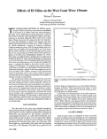 Cover page: Effects of El Niños on the West Coast Wave Climate