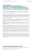 Cover page: Sirolimus- Versus Paclitaxel-Eluting Stents for the Treatment of Cardiac Allograft Vasculopathy