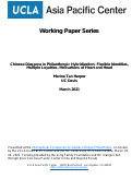 Cover page: Chinese Diaspora in Philanthropic Hybridization: Flexible Identities, Multiple Loyalties, Motivations of Heart and Head