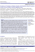 Cover page: Prevalence of Trachoma in Pakistan: Results of 42 Population-Based Prevalence Surveys from the Global Trachoma Mapping Project