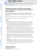 Cover page: Quantifying performance thresholds for recommending screening mammography: a revealed preference analysis of USPSTF guidelines.