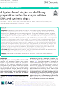 Cover page: A ligation-based single-stranded library preparation method to analyze cell-free DNA and synthetic oligos