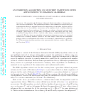 Cover page: An insertion algorithm on multiset partitions with applications to diagram algebras