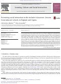 Cover page: Promoting social interaction in the inclusive classroom: Lessons from inclusive schools in England and Cyprus