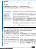 Cover page: Characteristics of Focal Gamma Zone Parapapillary Atrophy