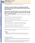 Cover page: Prediction of Long-term Other-cause Mortality in Men With Early-stage Prostate Cancer: Results From the Prostate Cancer Outcomes Study