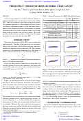 Cover page: Frequency choice studies of eRHIC crab cavity