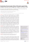 Cover page: The dCache Chemoreceptor TlpA of Helicobacter pylori Binds Multiple Attractant and Antagonistic Ligands via Distinct Sites