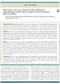 Cover page: Multicenter case series of patients with small-bowel angiodysplasias treated with a small-bowel radiofrequency ablation catheter