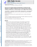 Cover page: Exposure to glyphosate-based herbicides and risk for non-Hodgkin lymphoma: A meta-analysis and supporting evidence