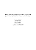 Cover page: Political Ideology and Early Restaurant Avoidance During Covid-19