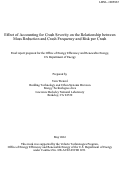 Cover page: Effect of Accounting for Crash Severity on the Relationship between Mass Reduction and Crash Frequency and Risk per Crash: