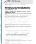 Cover page: Lack of adipose-specific hexose-6-phosphate dehydrogenase causes inactivation of adipose glucocorticoids and improves metabolic phenotype in mice.