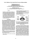 Cover page: Early Validation of Task Analysis Data: Processes and Representations