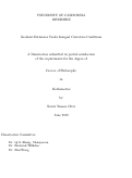 Cover page: Gradient Estimates Under Integral Curvature Conditions