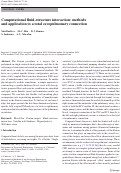 Cover page: Computational fluid–structure interaction: methods and application to a total cavopulmonary connection