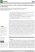 Cover page: Long-Term Persistence of Three Microbial Wildfire Biomarkers in Forest Soils