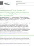 Cover page: Nanopore sequencing of long ribosomal DNA amplicons enables portable and simple biodiversity assessments with high phylogenetic resolution across broad taxonomic scale