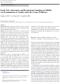 Cover page: Early-Life Adversities and Recalcitrant Smoking in Midlife: An Examination of Gender and Life-Course Pathways