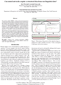 Cover page: Can neural networks acquire a structural bias from raw linguistic data?