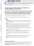 Cover page: A pharmacodynamic study of sirolimus and metformin in patients with advanced solid tumors