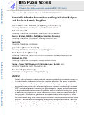 Cover page: Female Ex-Offender Perspectives on Drug Initiation, Relapse, and Desire to Remain Drug Free.