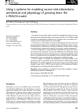 Cover page: Using L-systems for modeling source-sink interactions, architecture and physiology of growing trees: the L-PEACH model