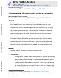 Cover page: Using transitional information in sign and gesture perception.