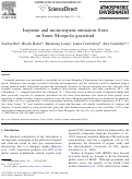 Cover page: Isoprene and monoterpene emissions from an Inner Mongolia grassland