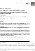 Cover page: The anatomy of a distributed predictive modeling framework: online learning, blockchain network, and consensus algorithm