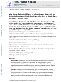 Cover page: Vital Signs: Estimated Effects of a Coordinated Approach for Action to Reduce Antibiotic-Resistant Infections in Health Care Facilities - United States.