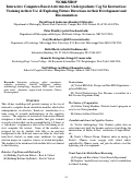 Cover page: Interactive Computer-Based Activities for Undergraduate Cog Sci Instruction: Training in their Use &amp; Exploring Future Directions in their Development and Dissemination