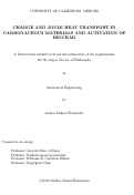 Cover page: Charge And Joule Heat Transport In Carbonaceous Materials And Activation Of Biochar