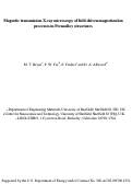 Cover page: Magnetic transmission x-ray microscopy of field-driven magnetization processes in Permalloy structures