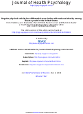 Cover page: Regular physical activity has differential association with reduced obesity among diverse youth in the United States