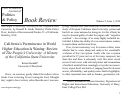 Cover page: California's Preeminence in World Higher Education Is Waning: Review of The People's University: A History of the California State University