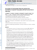 Cover page: Association of 3D Geometric Measures Derived From Quantitative Computed Tomography With Hip Fracture Risk in Older Men