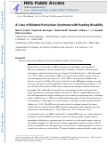 Cover page: A case of Bilateral Perisylvian Syndrome with reading disability