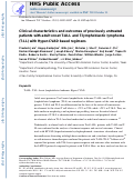 Cover page: Clinical characteristics and outcomes of previously untreated patients with adult onset T‐acute lymphoblastic leukemia and T‐lymphoblastic lymphoma with hyper‐CVAD based regimens