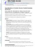 Cover page: Sleep Disturbance in Tourettes Disorder: Potential Underlying Mechanisms.