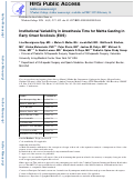 Cover page: Institutional Variability in Anesthesia Time for Mehta Casting in Early-Onset Scoliosis (EOS).