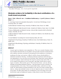 Cover page: Moderate evidence for heritability in the duet contributions of a South American primate