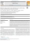 Cover page: Model-free voltage control of active distribution system with PVs using surrogate model-based deep reinforcement learning