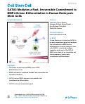 Cover page: GATA3 Mediates a Fast, Irreversible Commitment to BMP4-Driven Differentiation in Human Embryonic Stem Cells