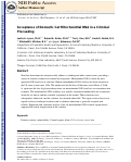 Cover page: Acceptance of domestic cat mitochondrial DNA in a criminal proceeding