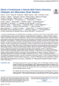 Cover page: Effects of Vedolizumab in Patients With Primary Sclerosing Cholangitis and Inflammatory Bowel Diseases