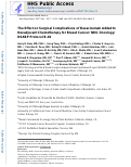 Cover page: The Effect on Surgical Complications of Bevacizumab Added to Neoadjuvant Chemotherapy for Breast Cancer: NRG Oncology/NSABP Protocol B-40